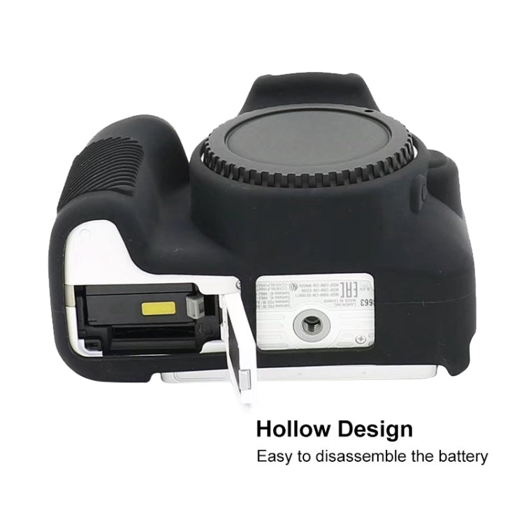 For Canon EOS 200D / EOS 200D Mark II Soft Silicone Protective Case(Black) by bashfashion