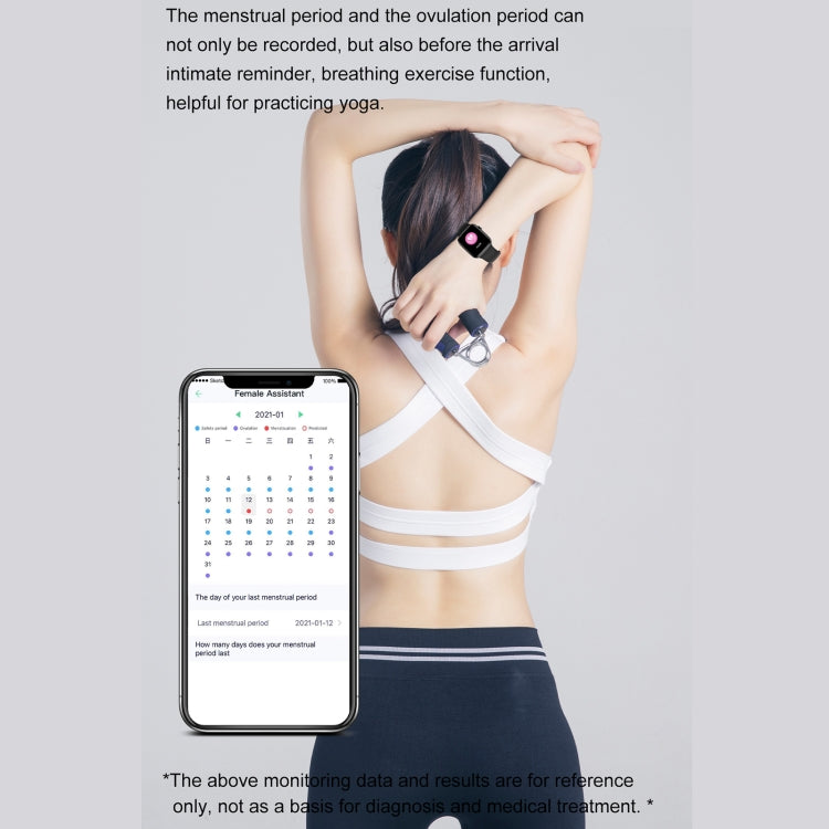 DT NO.I 7 1.9 inch TFT Screen Smart Watch, Support Bluetooth Call/Menstrual Cycle Reminder(Black) by bashfashion