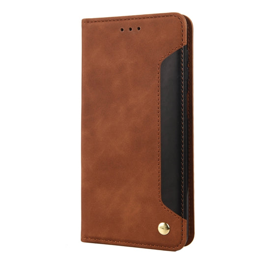 For Xiaomi 12T / 12T Pro / Redmi K50 Ultra Skin Feel Splicing Leather Phone Case(Brown) by bashfashion