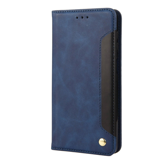 For Xiaomi 12T / 12T Pro / Redmi K50 Ultra Skin Feel Splicing Leather Phone Case(Blue) by bashfashion