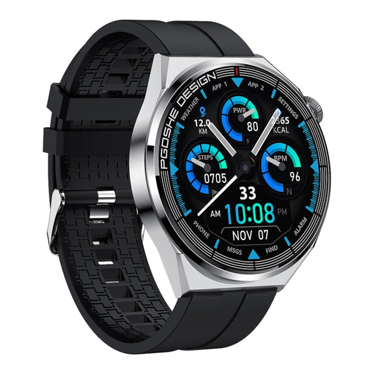 PG3 Pro 1.41 inch TFT Screen Smart Watch, Support Heart Rate / Blood Pressure Monitoring(Black Silver) by bashfashion