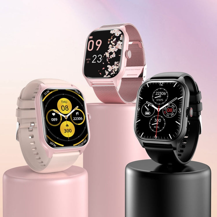 LEMFO LT10 2.01 inch TFT Screen Smart Watch Supports Bluetooth Call / Health Monitoring, Silicone Strap(Pink) by LEMFO