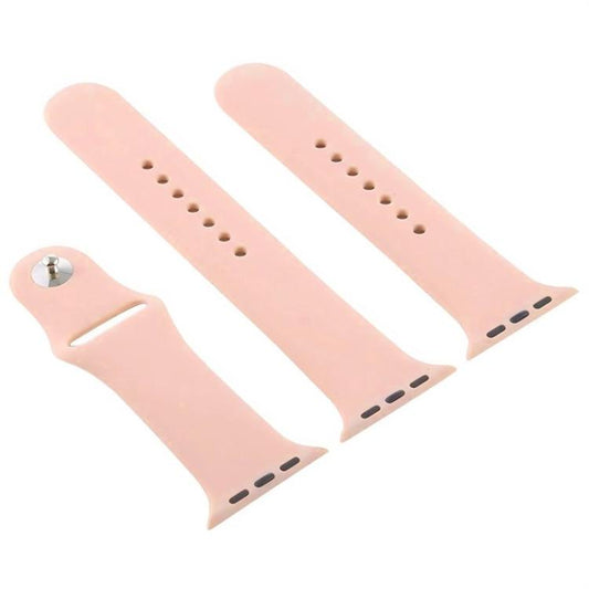 For Apple Watch 46mm / 49mm / 45mm / 44mm xDfind Solid Color Silicone Sports Watch Band(Light Pink) by xDfind