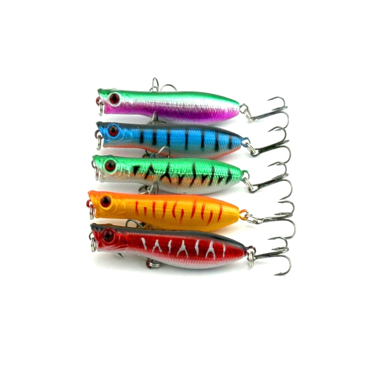 HENGJIA Artificial Fishing Lures Popper Bionic Fishing Bait with Hooks, Length: 6 cm, Random Color Delivery by HENGJIA
