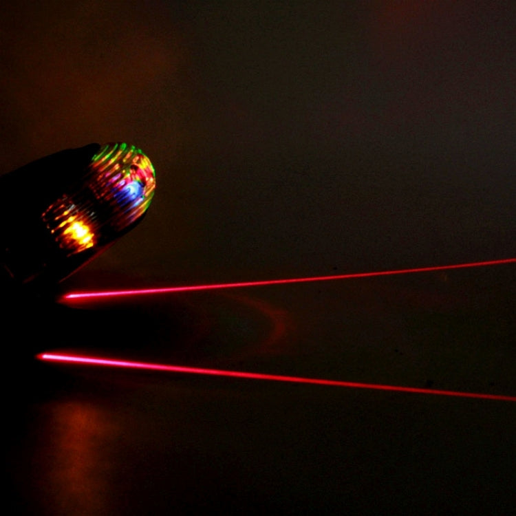 Shell Shape Bicycle Safety Rear Warning Tail Light with 2 Laser Beams and Colorful Lights by bashfashion