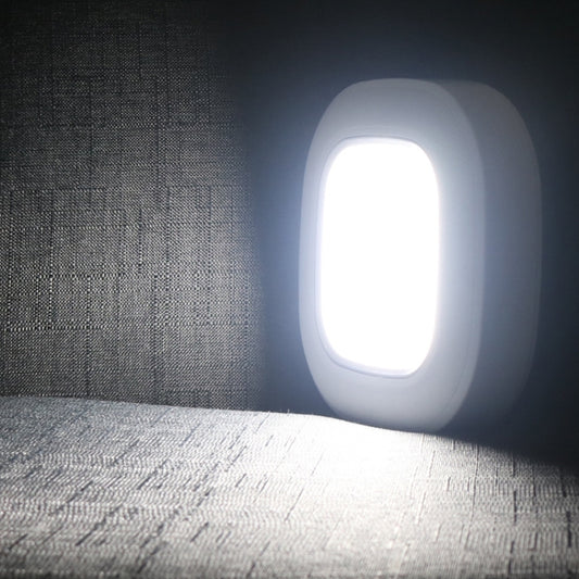 1145 Human Body Induction Ceiling Light Wireless Installation Battery Ceiling Lamp(White Shell White Light) by bashfashion