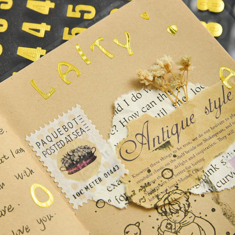 10 Sets Hand Account Alphanumeric Sticker Diary Plan DIY Sticker Set(Hot Silver Number) by bashfashion