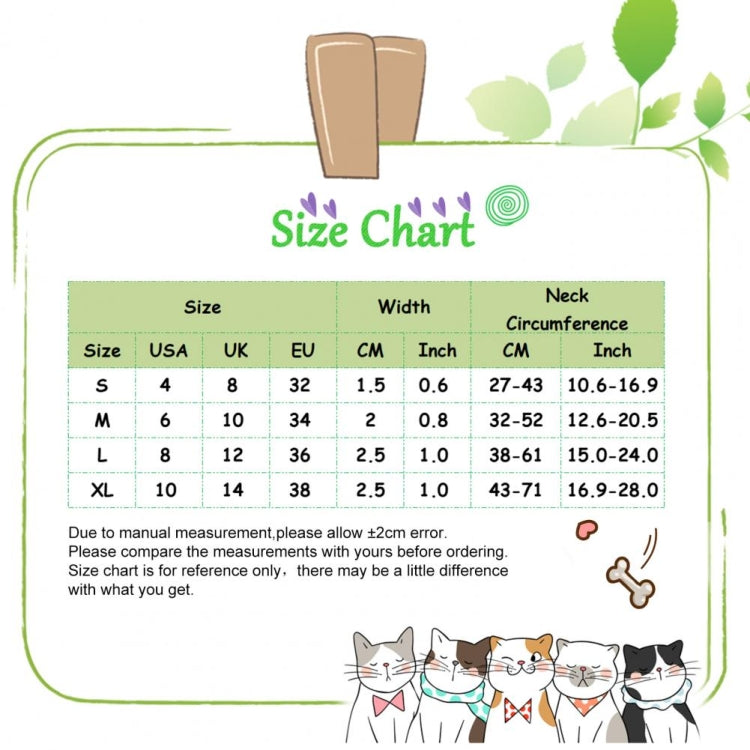 Pet Ethnic Style Polyester Cotton Print Pattern Collar, Size: L: 2.5x38-61cm(Aurora Forest) by bashfashion