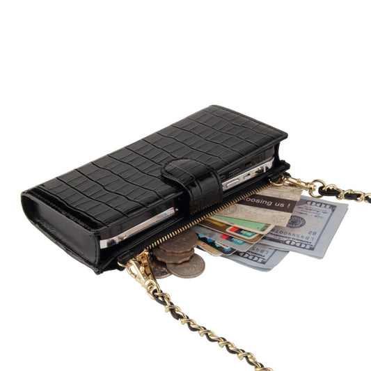 Chain Bag Coin Bag Crossbody Long Mini Shoulder Phone Bag(Pink) by bashfashion