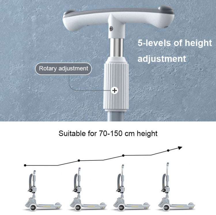 MIJIAQI 01 3 In 1 Multifunctional Foldable Children Scooter with Music and Lights, Spec: Gray Seat by MIJIAQI