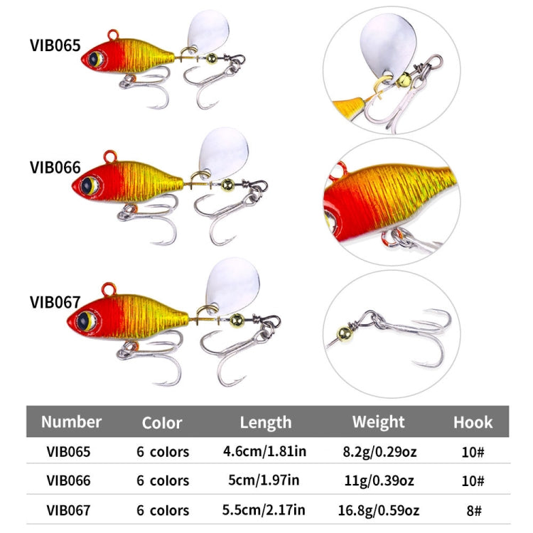 HENGJIA Submerged VIB Fake Lures Sequin Lures, Size: 5.8cm 14g(2) by HENGJIA