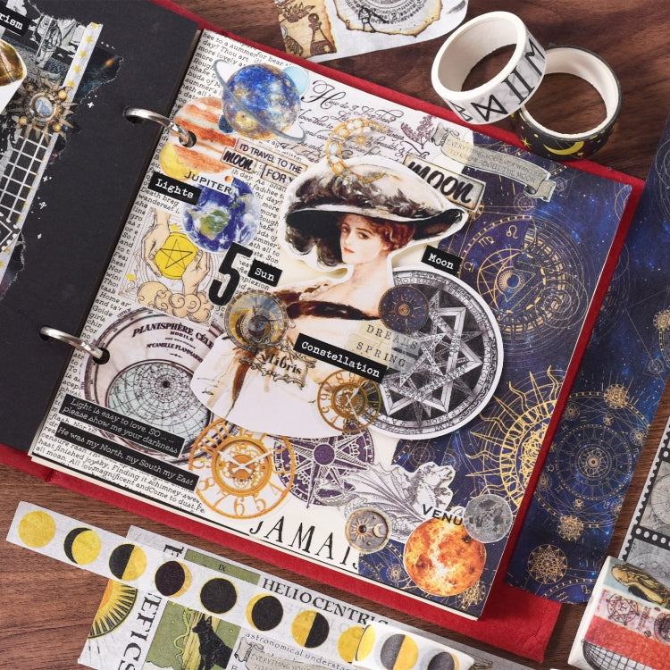 18rolls /Box Nostalgic Memory Washi Tape Set Retro Style DIY Scrapbook Stickers, Style: Elegant Prelude by bashfashion