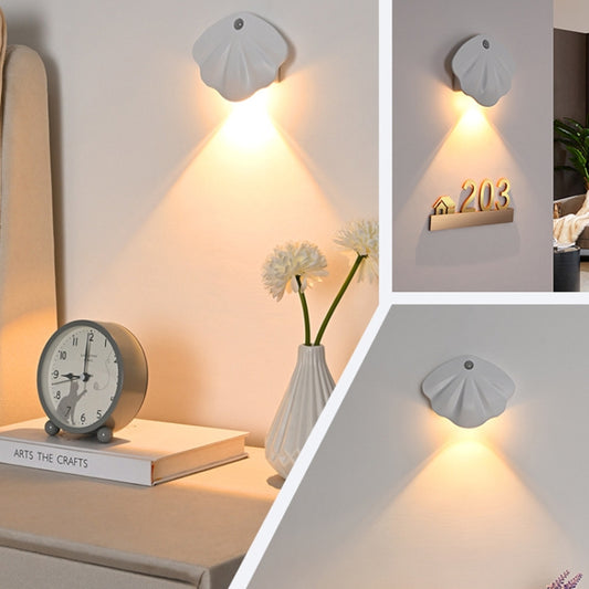 Magnetic Motion Sensor Wall Lamp Rechargeable LED House Number Light SE Version 500mAh(White) by bashfashion