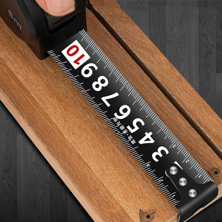 DONG GSHENG High Precision Home Use Steel Utility Scale Thickened Measuring Tape, Model: Black Shell White Frosted 3m x 16mm by DONG GSHENG