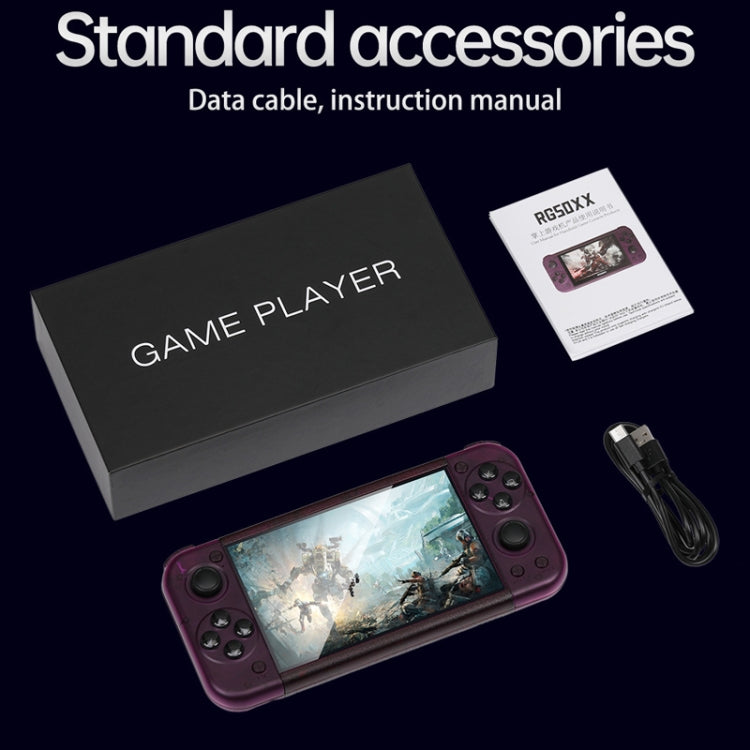 RG50XX 5-Inch Retro Handheld Game Console Linux System Built In 15000+ Games(Black) by bashfashion