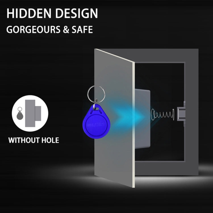 T3 ABS Magnetic Card Induction Lock Invisible Single Open Cabinet Door Lock (White) by bashfashion