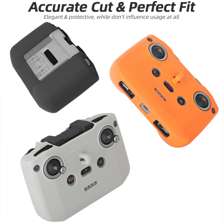 For DJI Neo / Mini 4 Pro / RC-N3 / RC-N2 / RC-N1 Sunnylife Controller Protective Cover Silicone Case with Neck Strap (Grey) by Sunnylife