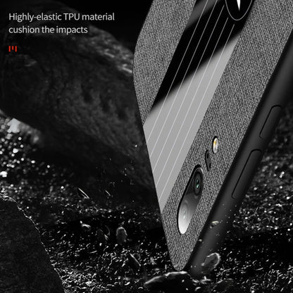 For Huawei P20 XINLI Stitching Cloth Textue Shockproof TPU Protective Case(Brown) by XINLI