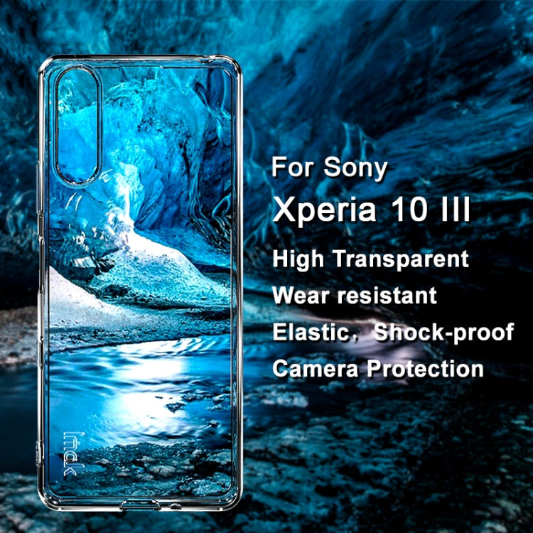 For Sony Xperia 10 III IMAK UX-5 Series Transparent Shockproof TPU Protective Case by imak
