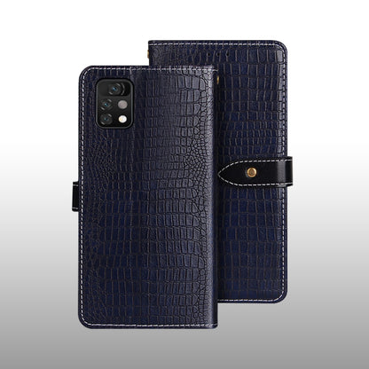 For UMIDIGI A11 Pro Max idewei Crocodile Texture Horizontal Flip Leather Case with Holder & Card Slots & Wallet(Dark Blue) by idewei