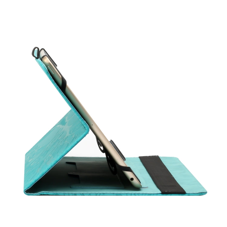 For 8 inch Life Tree Pattern Flip Universal Leather Tablet Case(Blue) by bashfashion