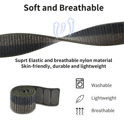 For Garmin Fenix 7 Hook And Loop Fastener Nylon Watch Band(Camouflage Blue) by bashfashion