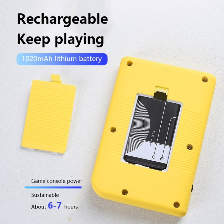 MK800 Doubles 3.0 inch Macaron Mini Handheld Game Console Built-in 800 Games(Pink) by bashfashion