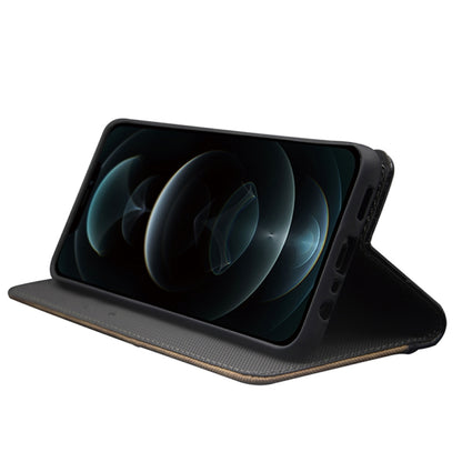 For ZTE Axon 30S idewei Two-color Splicing Leather Phone Case(Black) by idewei