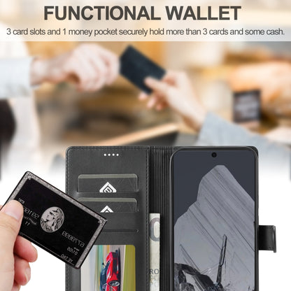 For Google Pixel 9 / 9 Pro LC.IMEEKE Calf Texture Flip Leather Phone Case(Black) by LC.IMEEKE