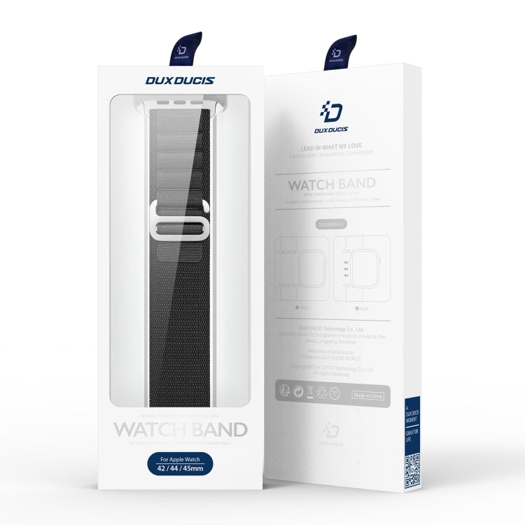 For Apple Watch Series 3 38mm DUX DUCIS GS Series Nylon Loop Watch Band(Black) by DUX DUCIS