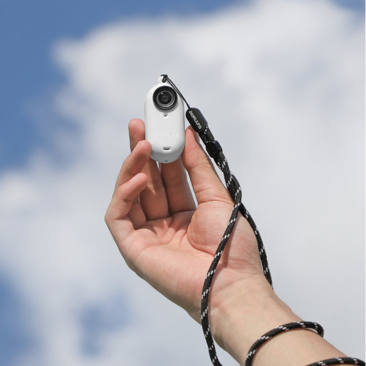 For Insta360 Go 3 Sunnylife IST-BHT594 Camera Body Silicone Case with Lens Cap & Neck Strap(White) by Sunnylife