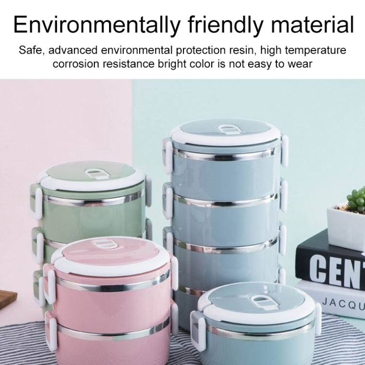 Single-Layer 0.7L Stainless Steel Insulation Container Lunch Box Food Bento Box(Random Color Delivery) by bashfashion