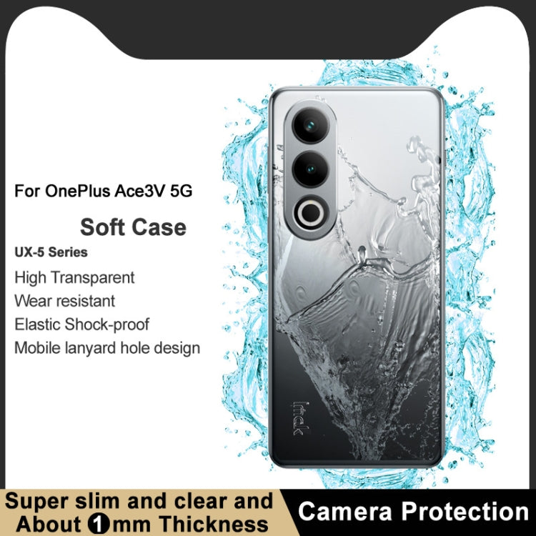 For OnePlus Ace 3V 5G IMAK UX-5 Series Transparent Shockproof TPU Protective Case by imak