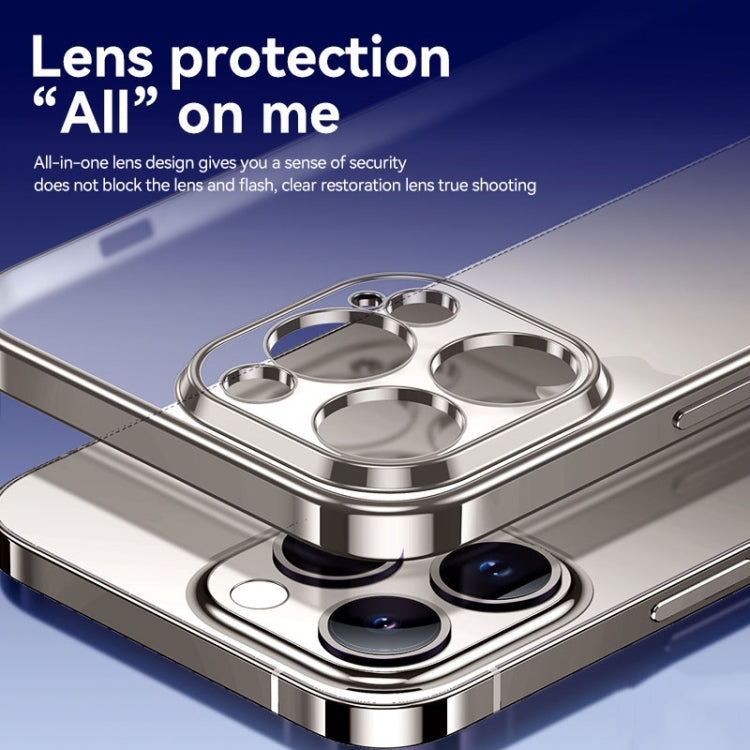 For iPhone 15 Plus SULADA Electroplating Frosted TPU Phone Case(Black) by SULADA