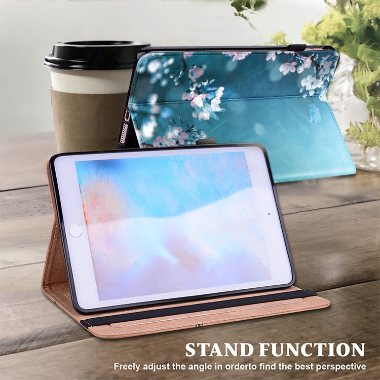 For Samsung Galaxy Tab A8 10.5 2022 Crystal Texture Painted Leather Tablet Case(Plum Bossom) by bashfashion