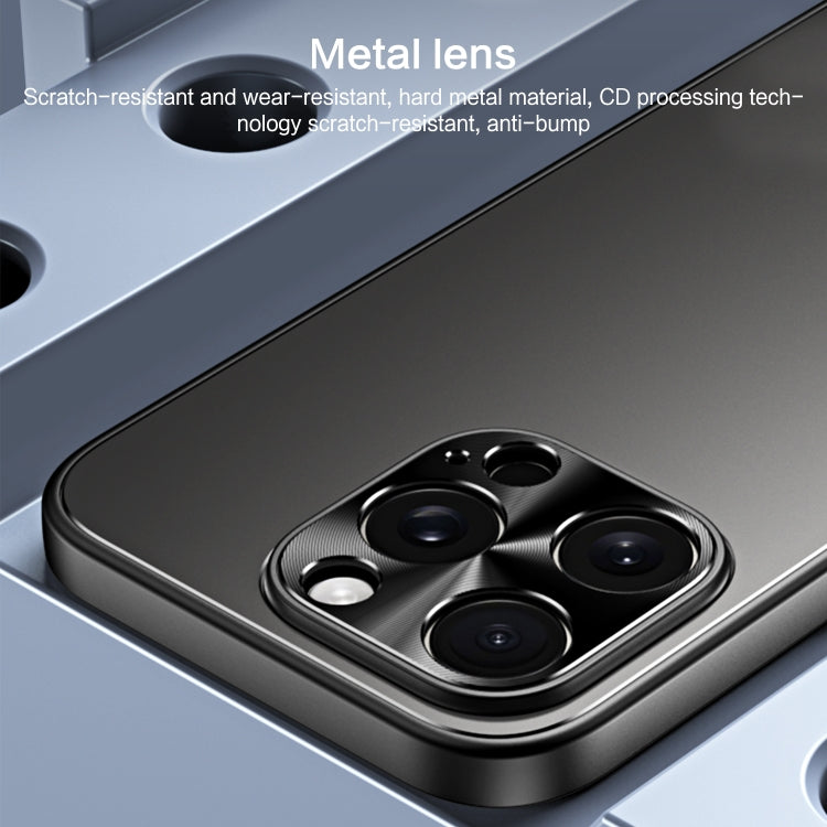 For iPhone 15 R-JUST RJ-61 Electroplating Frosted TPU + PC Phone Case with Holder(Pink) by R-JUST