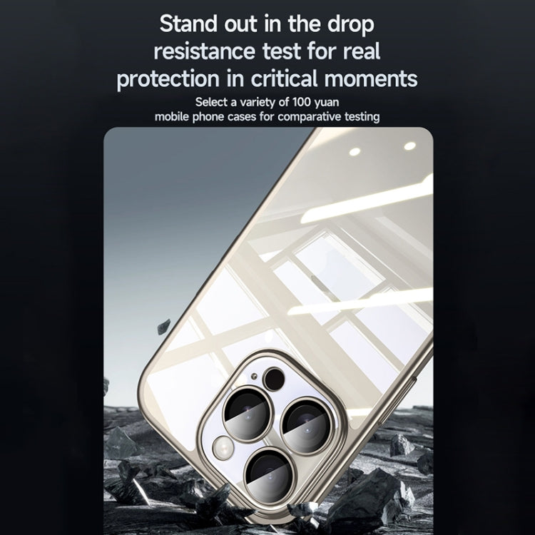 For iPhone 15 Plus SULADA Electroplating Frosted PC + TPU Shockproof Phone Case(Blue) by SULADA