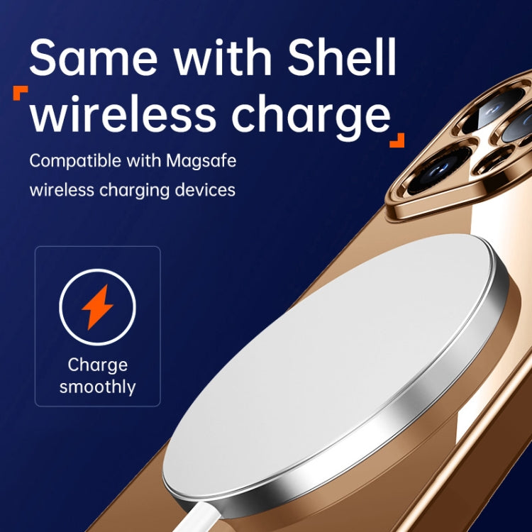 For iPhone 16 Pro Max SULADA Shine Through Series Plating TPU Transparent Phone Case(Silver) by SULADA