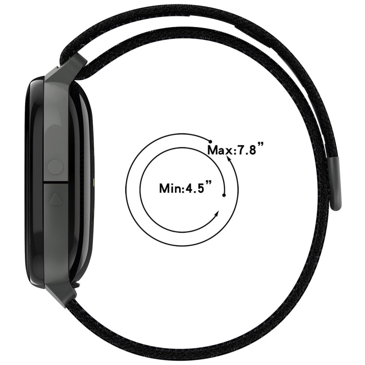 For Fitbit Ace LTE Nylon Loop Watch Band(Rainbow) by bashfashion