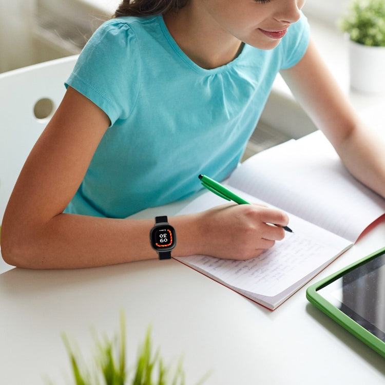 For Fitbit Ace LTE Nylon Loop Watch Band(Rainbow) by bashfashion