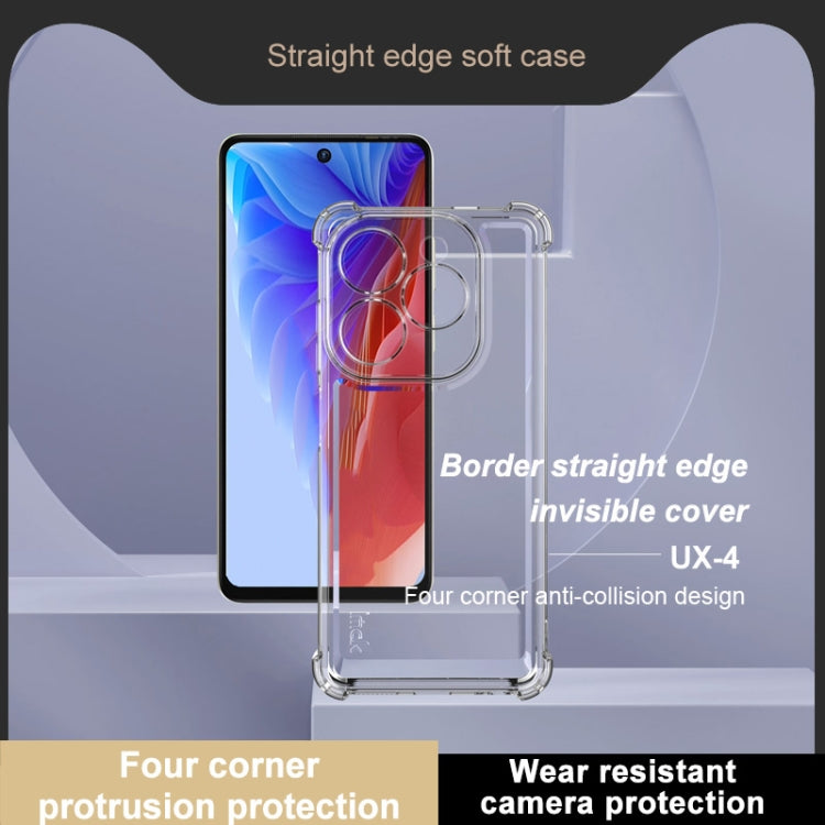 For Infinix Smart 8 Pro X6525B Africa IMAK UX-4 Series Four-corner Shockproof Phone Case(Transparent) by imak