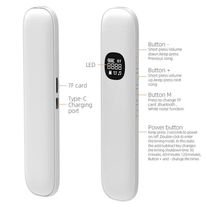 BLD07 Bone Conduction Bluetooth 5.4 Sleep Speaker(Green) by bashfashion