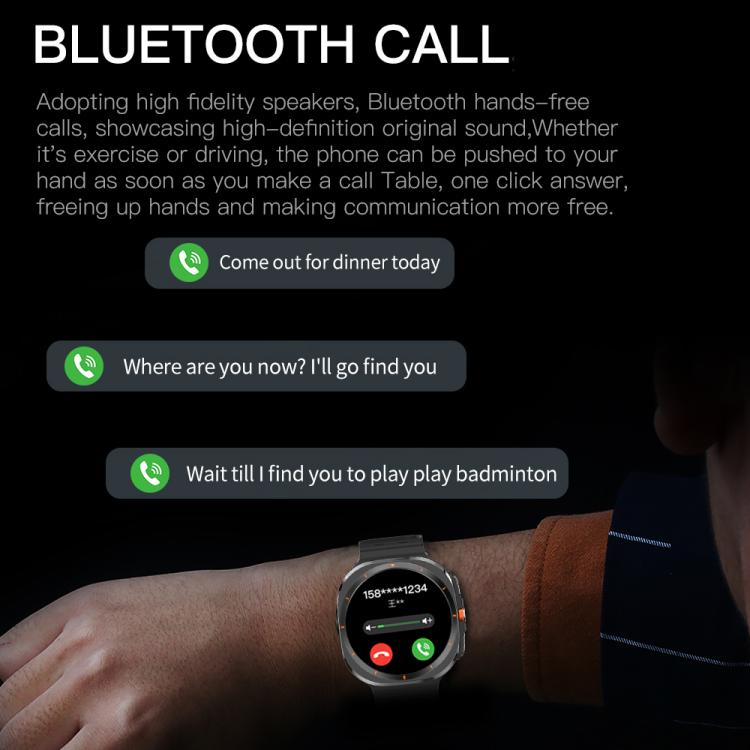 X7 1.51 inch IPS Screen Bluetooth Smart Watch Supports Healthy Monitoring(Silver) by bashfashion