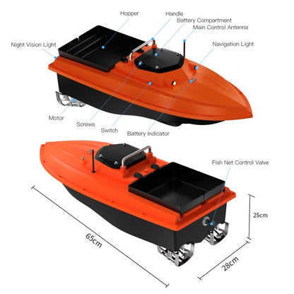 D80 High Power Smart Remote Control Fishing Bait Boat Support Trawling, Plug:US Plug by bashfashion