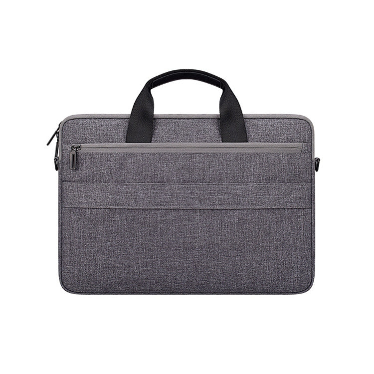 ST08 Handheld Briefcase Carrying Storage Bag without Shoulder Strap for 13.3 inch Laptop(Grey) by bashfashion
