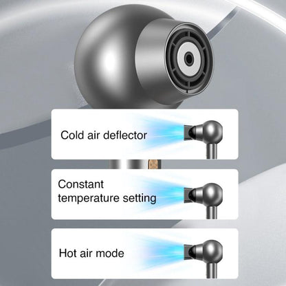 WG-F01 LED Digital Display Smart Frequency Conversion Negative Ion High Speed Hair Dryer, UK Plug(Gray) by bashfashion