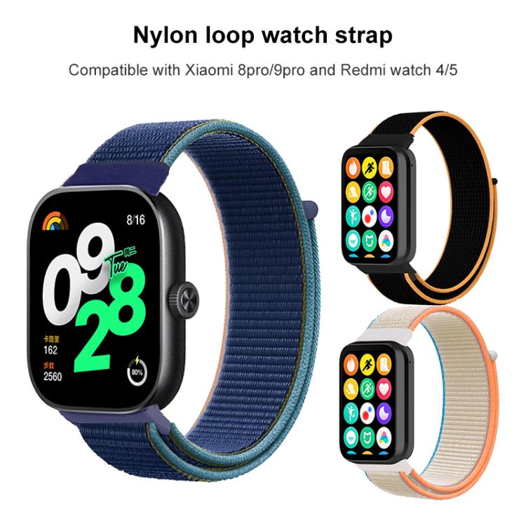 For Xiaomi Band 9 Pro/8 Pro/Redmi Watch 6/5/4 xDfind Nylon Hook and Loop Fastener Watch Band(Colorful) by xDfind