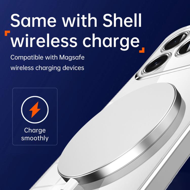 For iPhone 17 Pro Max SULADA Shine Through Series Plating TPU Transparent Phone Case(Orange) by SULADA