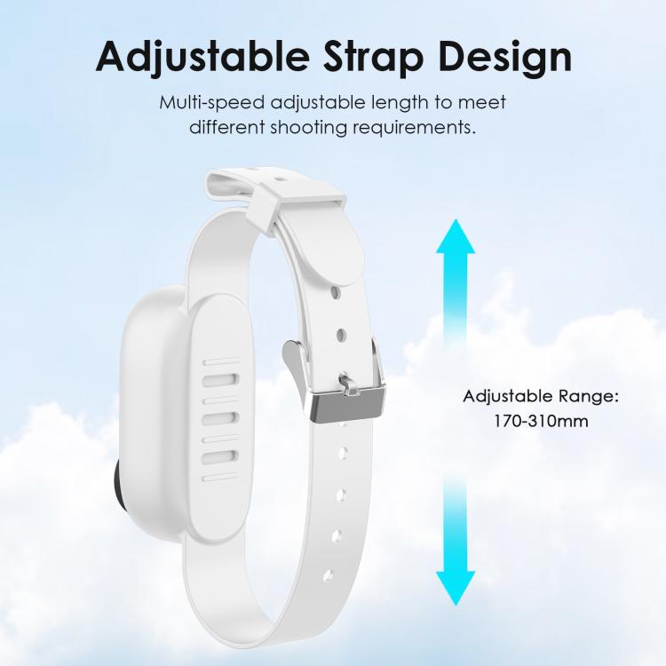 For Insta360 GO 3 / GO 3S PULUZ Camera Silicone Case Wristband Bicycle Strap Extension Mount (White) by PULUZ