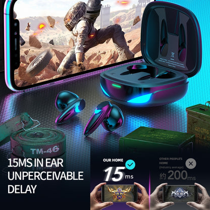 G10 TWS 5.2 Binaural True Stereo Touch Game Bluetooth Earphone(Black) by bashfashion